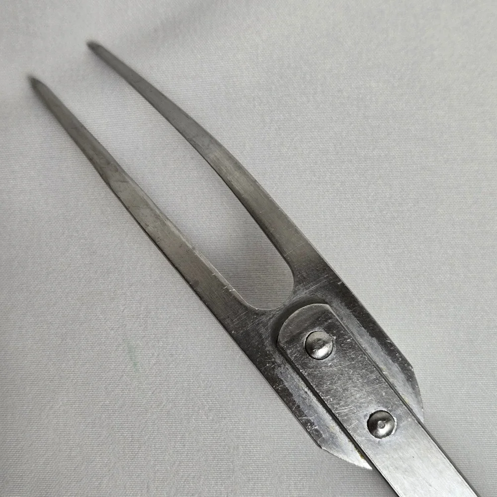 Ekco Forge Stainless Steel Meat Carving Fork, Black Handle,‎ USA, 11.5